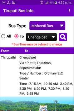 Tirupati Bus Info screenshot 3