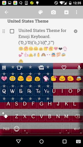USA Independence Day Theme - Emoji Keyboard screenshot 1