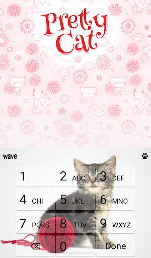 Pretty Cat Animated Keyboard   Live Wallpaper screenshot 5