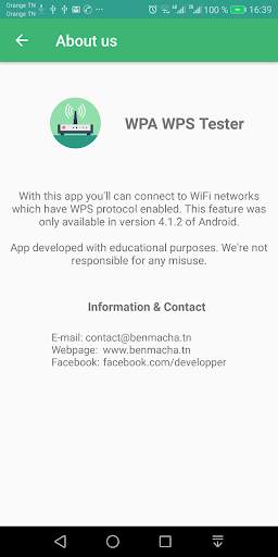 WPA WPS Tester screenshot 1