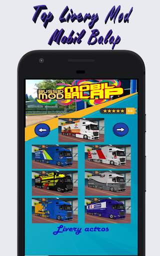 Livery bussid mod mobil balap screenshot 4