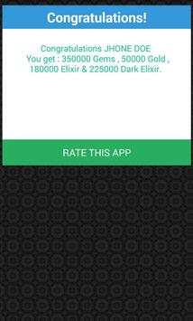 Cheats for Clash of Clans for free gems prank ! screenshot 5