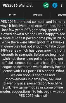 PES 2016 News screenshot 1