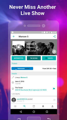 Bandsintown Concerts screenshot 2