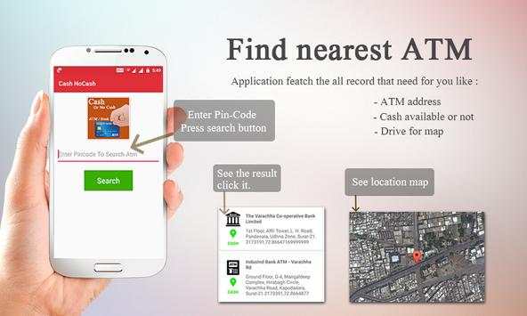 ATM Finder Cash / No Cash App screenshot 1