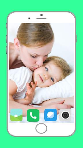 Cute Baby Kiss Full HD Wallpaper screenshot 3