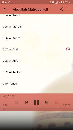 Abdullah Matrood Full Offline Quran Mp3 screenshot 4