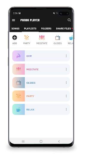 Panda Music Player - Share Songs & Playlists screenshot 2