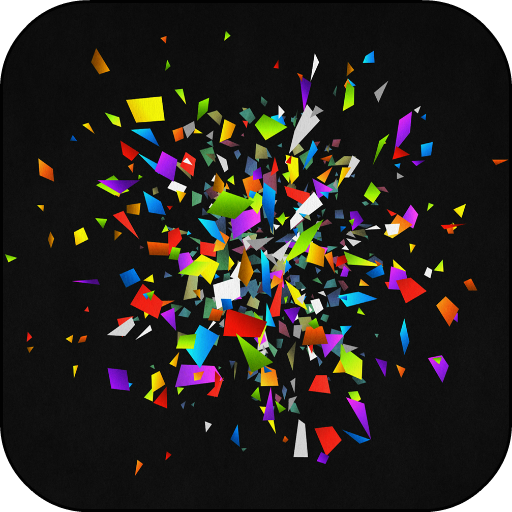 Flying Colored Particles LWP icon