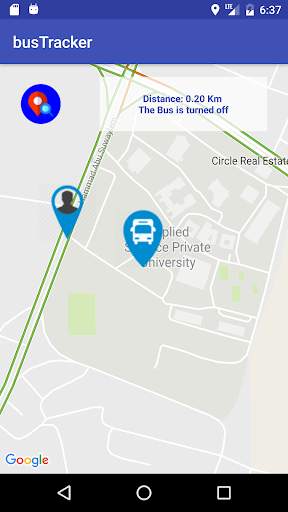 ASU Bus Tracking System screenshot 2