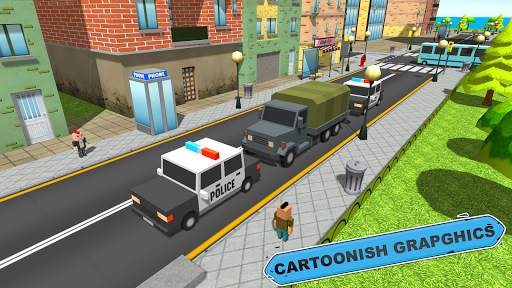 Blocky Vegas Crime Simulator:Prisoner Survival Bus screenshot 6