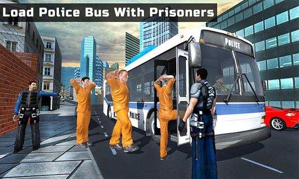 Police Bus Transporter 3D Prisoner Jail Transport screenshot 5