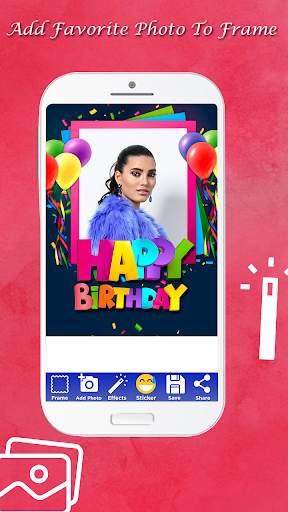 Birthday Photo Frame 4 تصوير الشاشة