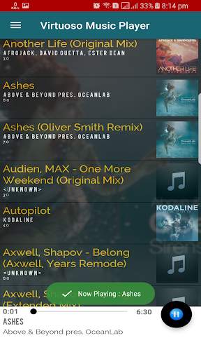 Virtuoso Music Player screenshot 2