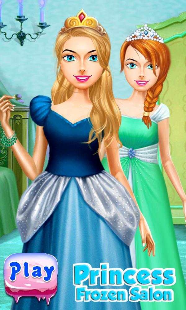 Princess Frozen Makeup salon screenshot 1