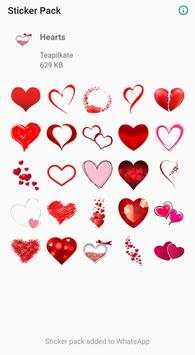 Hearts Stickers WAStickerApps screenshot 1