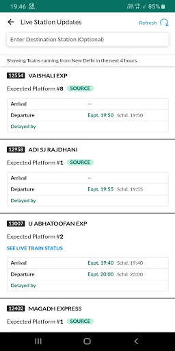 Railway Enquiry - Live Train, Fare & PNR Status screenshot 5