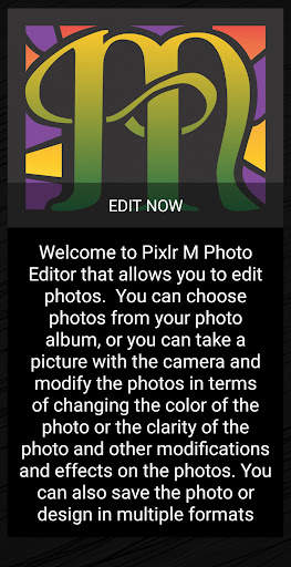 Edit photo Pixlr M screenshot 1