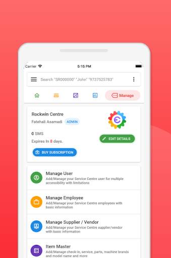 Escalaa Service Repair Management System скриншот 6