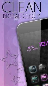 Clean Digital Clock screenshot 1