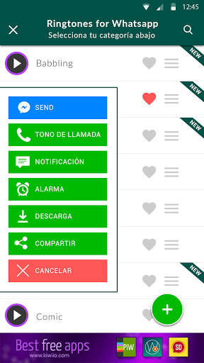 Ringtones for  Whatsapp screenshot 4