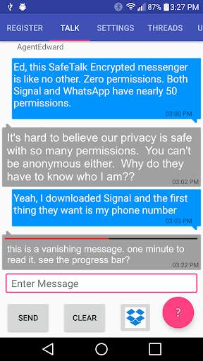 SafeTalk Encrypted Messenger screenshot 3