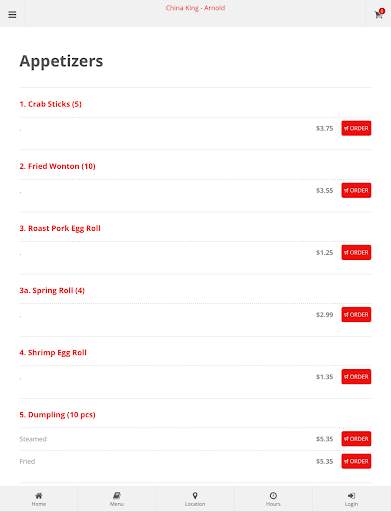 China King Arnold Online Ordering screenshot 5