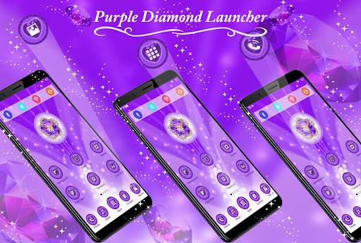 Purple Diamonds Launcher screenshot 1