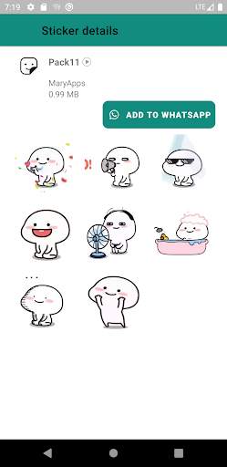 Stiker Pentol Animasi - lucu stiker wa 2020 स्क्रीनशॉट 2