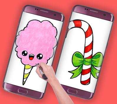 how to draw cute candy food screenshot 4