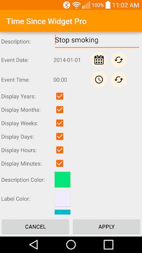 Time Since Widget Lite screenshot 1