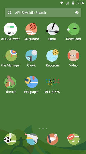 Rio-APUS Launcher theme screenshot 2