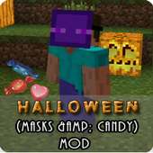 Halloween Masks&Candy Mod MCPE logo