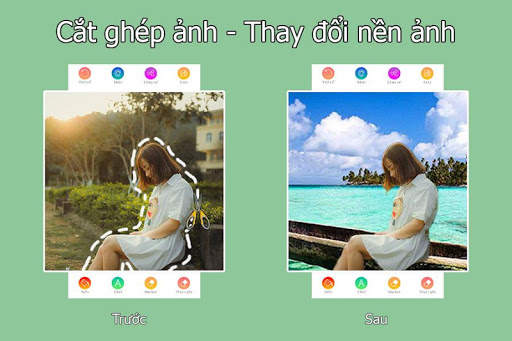 Cắt ghép ảnh - Thay đổi nền ảnh screenshot 4