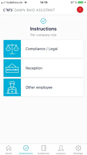 CMS Dawn Raid App screenshot 3