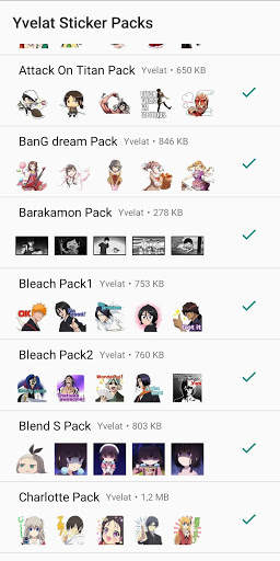 Anime Stickers per WhatsApp - by Yvelat screenshot 7