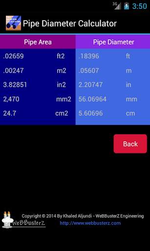 Pipe Diameter Calculator Free screenshot 4