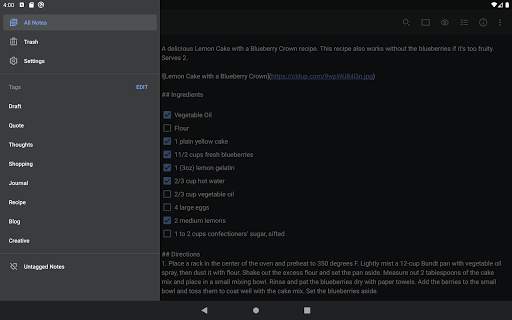 Simplenote screenshot 16