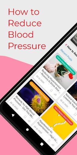 How to Reduce Blood Pressure | Blood pressure App screenshot 1