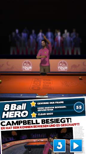 8 Ball Hero – Pool-Billard-Rätselspiel screenshot 1