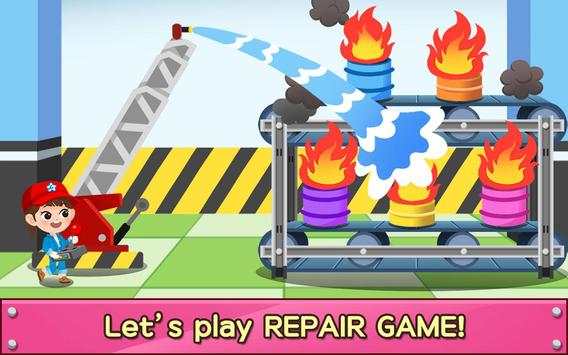 Tayo Repair Game - Fire Truck Frank screenshot 2