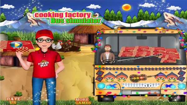 Cooking Factory Bus Simulator screenshot 1