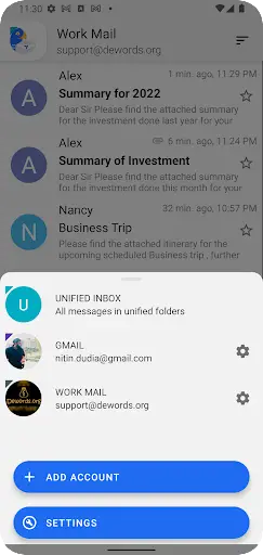 Bird Mail -Email App 6 تصوير الشاشة