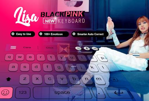 Lisa Blackpink Theme Keyboard स्क्रीनशॉट 1