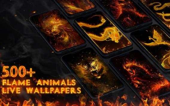 Flame animal live wallpapers screenshot 7