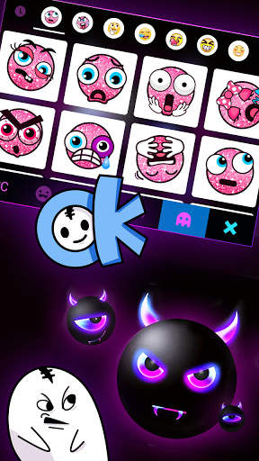 Devil Emoji Keyboard Background screenshot 3