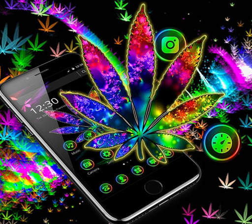 Violet Neon Polychrome Theme screenshot 1