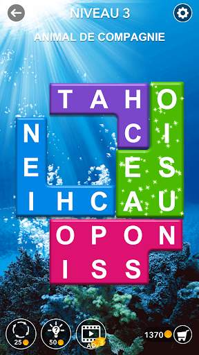 Puzzle de recherche de mots: jeu de mots cachés screenshot 3