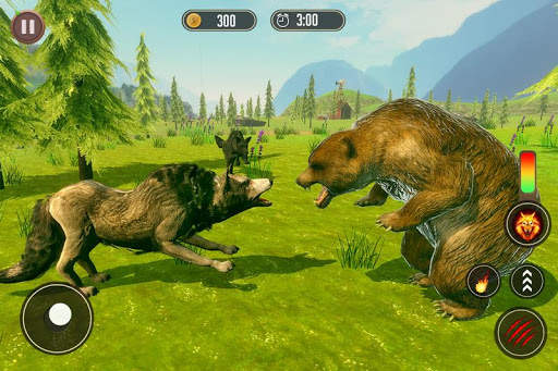 serigala simulator: game hutan liar screenshot 5