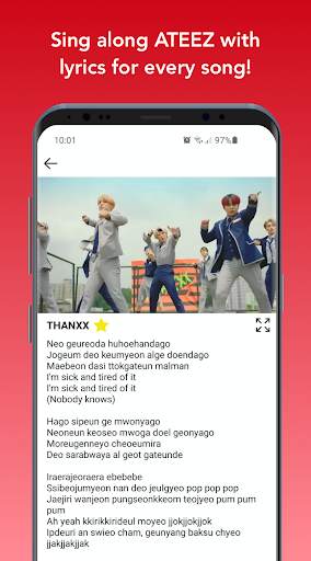ATEEZ Lyrics Offline screenshot 3